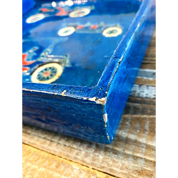 Vintage Mid Century Aldo Londi Bitossi Antique Car Ashtray 9.75" x 9.5" - Picture 7 of 16